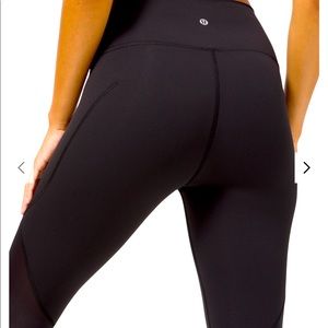 🍋Lululemon Wunder Under HR Tight 25” mesh